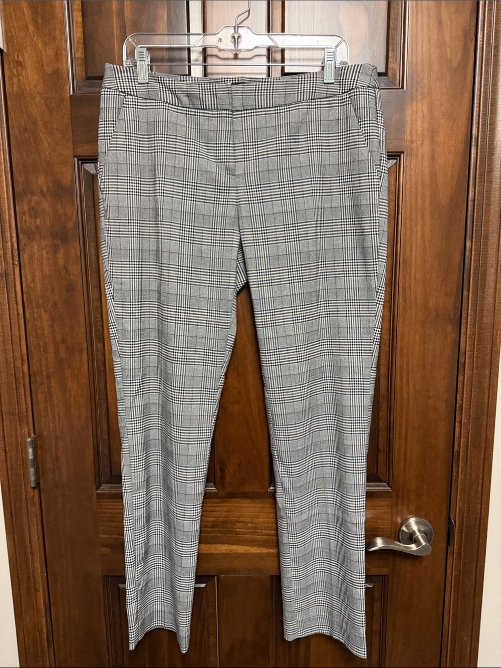 Amanda & Chelsea Black and White Plaid Trousers